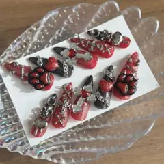 ネイルチップ 現品販売 ロングポイント パンク系