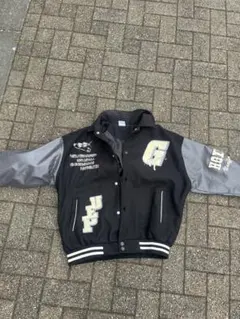 00s 刺繍入り黒グレーのスタジャン