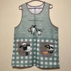 美品★ひつじのショーン★エプロン☆保育士☆