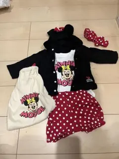 ディズニーベビー　ミニーちゃん　セットアップ　ロンパース