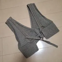 GU 2WAYニットビスチェ ブラウン