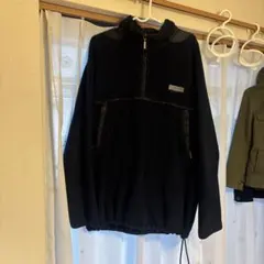 ハーフジップ　紺色