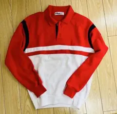 FILA レディース　S〜Mサイズ　ヴィンテージ 長袖ポロシャツ