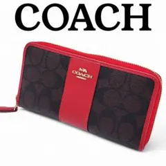 COACH コーチ 長財布 ラウンドファスナー シグネチャー F54630