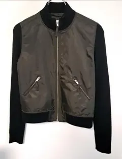 COMME CA ISM　ボンバージャケット風 ジャケット オリーブグリーン