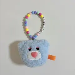 mojojojo ビーズチェーン付きフェイスマスコット　クマ