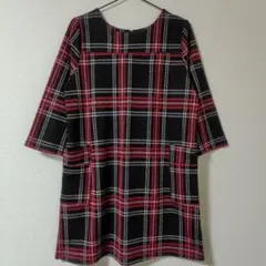 【美品】アイボリッシュ Ivorish ミニワンピース チュニック 七分袖М〜L