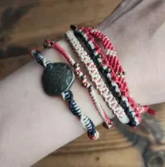 wakami（ワカミ） ブレスレット　トリコロール　5本セット　ユニセックス