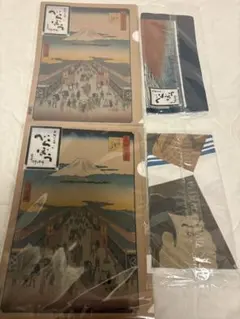 大河ドラマべらぼう　ハンドタオル、手拭い、クリアファイル3枚セットを2セット