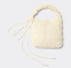 ◎ GU シャーリングショルダーバッグ+E オフホワイト