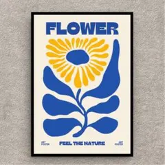 22.フラワー　ボタニカル　ミッドセンチュリー　北欧　インテリア　アートポスター