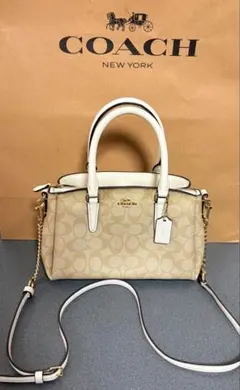 週末価格】 COACH C4250 シグネチャー 2WAY ミニキャリーオール - メルカリ