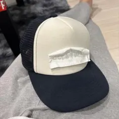 Dogs × STILLZ コラボ　フェイクファーキャップ　白×黒　千葉雄喜 千葉雄喜の率いるドッグスが初のスニーカーをリリース