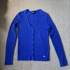 Sonia Rykiel Vネックカーディガン 38コットンシルクソニアリキエル