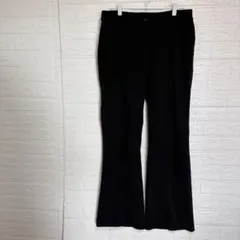 マーガレットM 無地 ボトムス フレアパンツ カナダ製 黒 ストレッチ 8