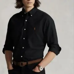 【新品未使用】ポロラルフローレン ガーメントダイ オックスフォード ブラック L