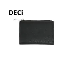 deci レザー 二つ折り財布 ブラック - メルカリ