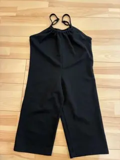 キッズ ブラック オーバーオール サロペット coca 110