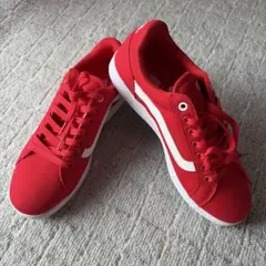 VANS レッド ローカット スニーカーのサムネイル