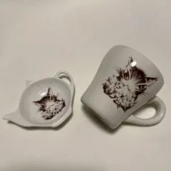 わちふぃーるど　ダヤン　マグカップ、ティーバッグトレイ