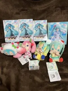 初音ミク シナモンロールコラボ　フィギュア ぬいぐるみ まとめ売り 8点セット