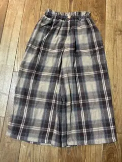 チェック柄ロングパンツ（ブラウン・グレー）