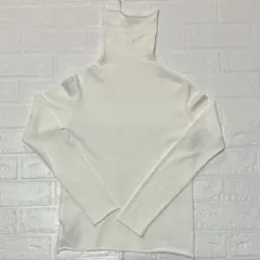 ホワイト タートルネック サイズ2 古着