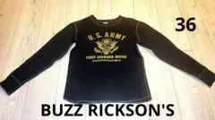 BUZZ RICKSON'S ヴィンテージ紺サーマル長袖シャツ SロンT東洋のサムネイル