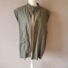 【新品】オリーブノースリーブベスト