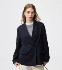 GU ダブルブレストジャケットZ ネイビー　Mサイズ