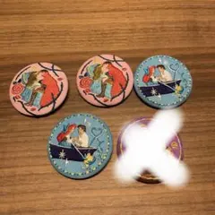 刺繍缶バッジ