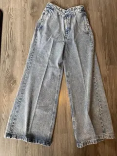 【CLEL】ヴィンテージデザイン フレアデニムパンツ　XSサイズ　ブルー