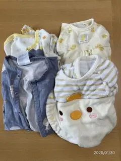 H&M フクロウデザイン ロンパース、ひよこ