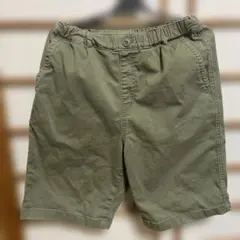 UNIQLOオリーブグリーン 半ズボン ゴムウエスト150サイズ