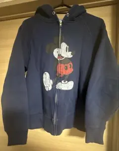 ディズニー　ミッキーマウス　耳付きパーカー　ユニセックスSサイズ