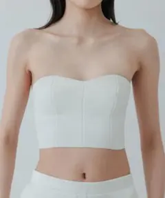 ベアトップ/チューブトップ yo BIOTOP Cropped bare bra top BIOTOP(ビオトープ) / 【yo BIOTOP】cropped bare bra top (トップス