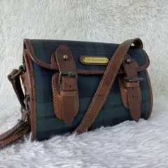 【希少】ポロラルフローレン ショルダーバッグ PVC レザー チェック柄