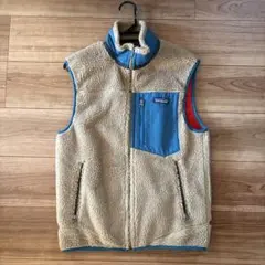 patagonia ベージュ フリースベスト S