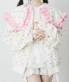 【完売品】Ank Rouge お花ドリーミーブルゾン ピンクのサムネイル