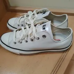 ALL STAR ホワイト ローカット スニーカー　レザー