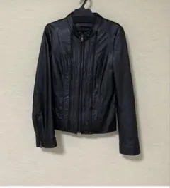 本革　レザージャケット ライダース　ブラック S