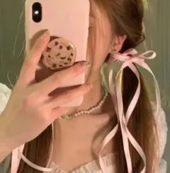ピンクリボンヘアアクセサリー