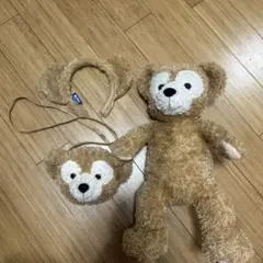 ダッフィー カチューシャ ぬいぐるみ ポシェット セット