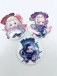 東京リベンジャーズ 缶バッジ ちびキャラ 佐野万次郎 場地圭介 龍宮寺堅