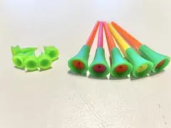 マルチカラーロングゴルフティー＋ショートティー　セット10本