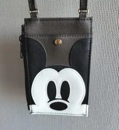 【Disney】ミッキーマウス　フェイスポシェット　スマホショルダー