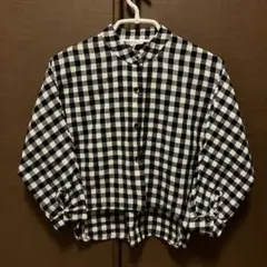 チェック柄長袖シャツ 120センチ