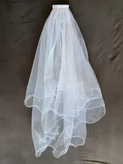 ウエディングベール　パール付き