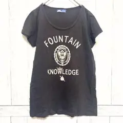 BEAMS HEART 半袖Tシャツ ロゴプリント 黒 ワンサイズ 綿100％