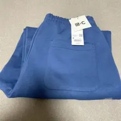 【新品未使用】ユニクロ C スウェットワイドパンツ　Mサイズ　ブルー